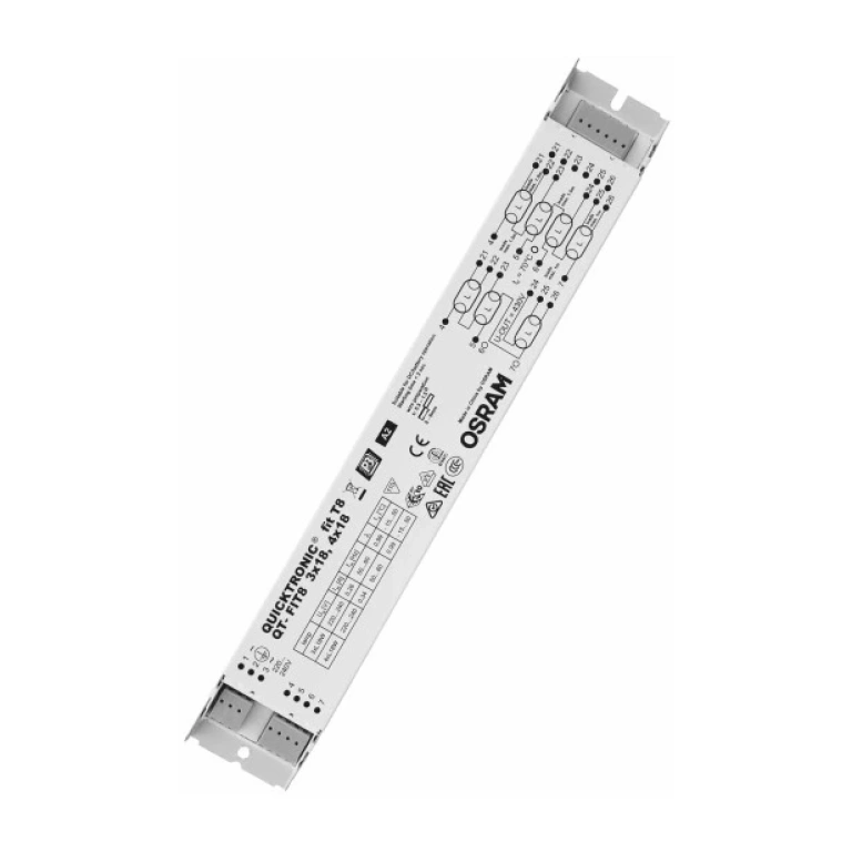 Електронен баласт, 3x18w-4x18w, 230v,50-60hz, 2s пуск, qt-fit8, t8, osram, epra4x18