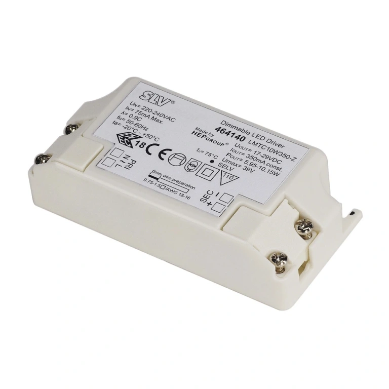 Led драйвер, white, slv, downunder pur80, 10w, 350ma, dimmable, 464140