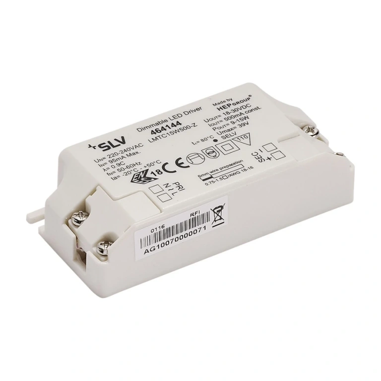 Led драйвер, white, slv, downunder pur 155, 15w, 500ma, dimmable, 464144
