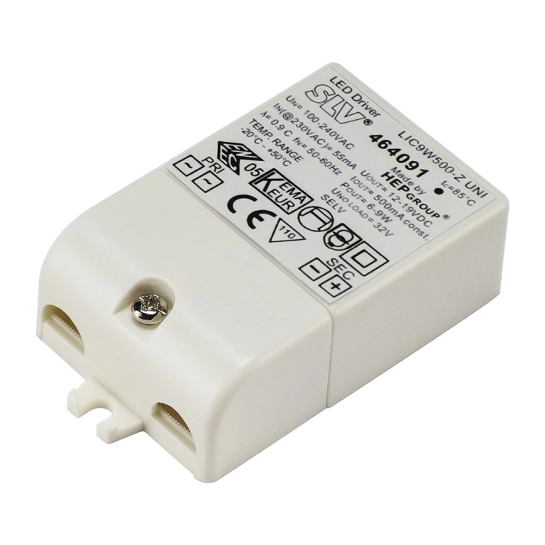 Led драйвер, white, slv, downunder pur 155, 9va, 500ma, 464091