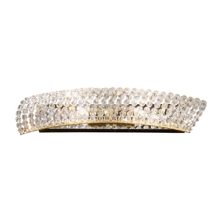 кристален аплик, clear, 24 carat gold plated, kolarz, carla, 2lp.,25w, 0256.62.3.kpt
