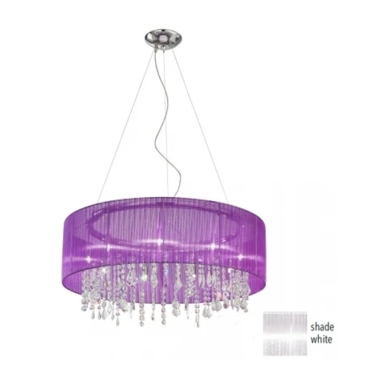 Кристален полилей, white, kolarz, paralume, 9lp.,40w, 0240.89.5.w