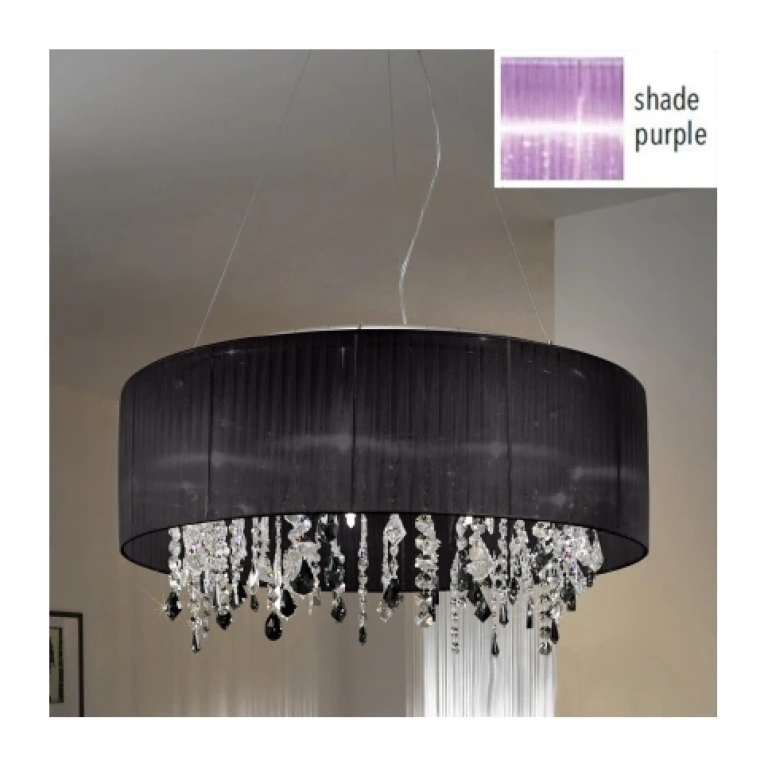 Кристален полилей, white, kolarz, paralume, 9lp.,40w, 0240.89.5.w.str jet