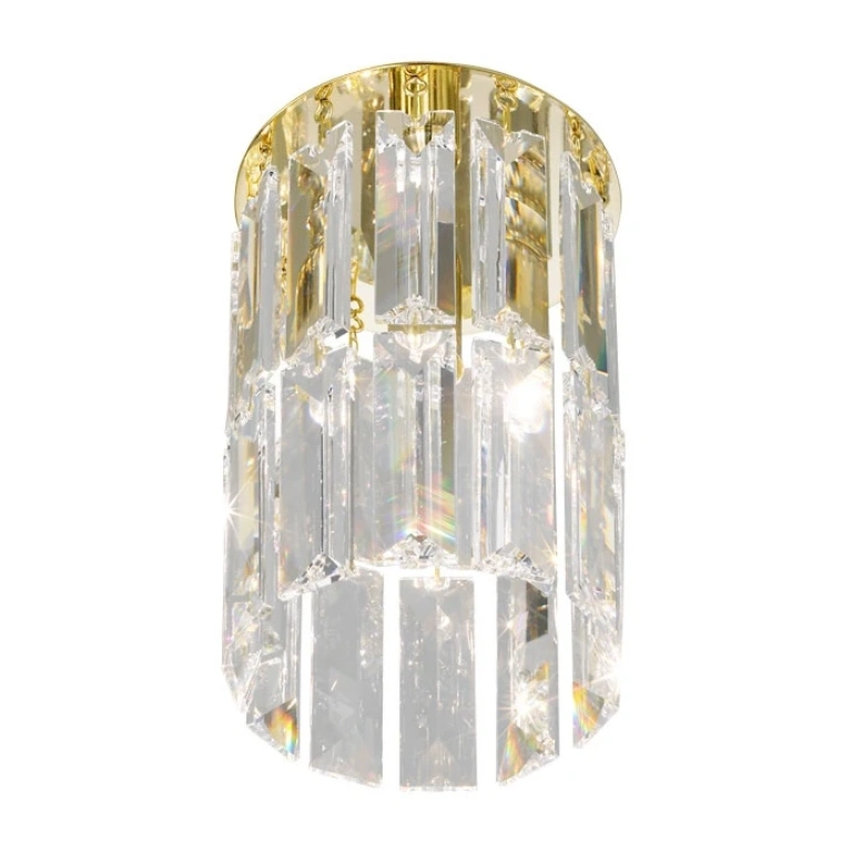 Кристален плафон, 24 carat gold plated, kolarz, prisma, 1lp.,25w, 344.11m.3