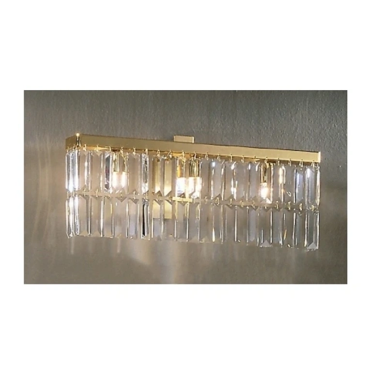 Кристален аплик, 24 carat gold plated, kolarz, prisma, 1lp.,25w, 314.63.3