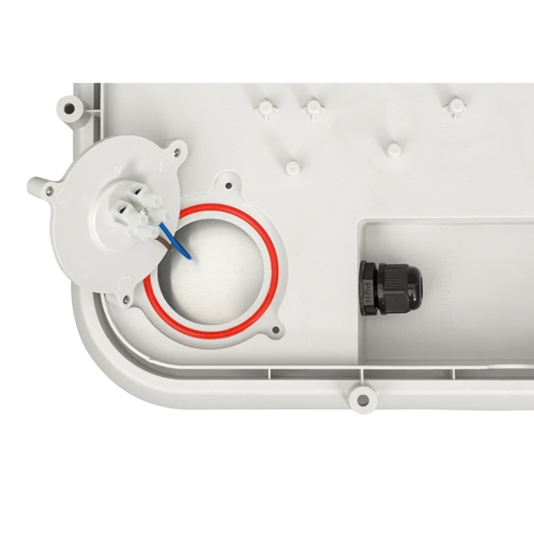 Pvc led плафон, квадрат, ultralux, ip 66,14w, бяла светлина, 4500k, 1500lm, lwp2201445