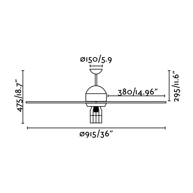Таванен вентилатор, black, faro, chicago, 1x15w, 3 степени на работа, 33703