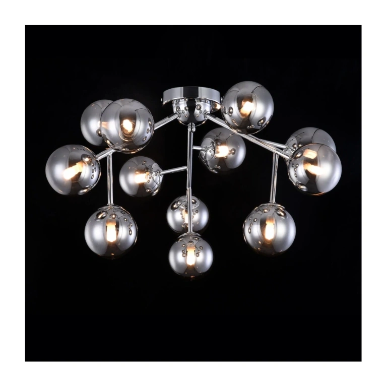 Стъклен полилей, chrome, maytoni, dallas, 12x28w, mod545pl-12ch