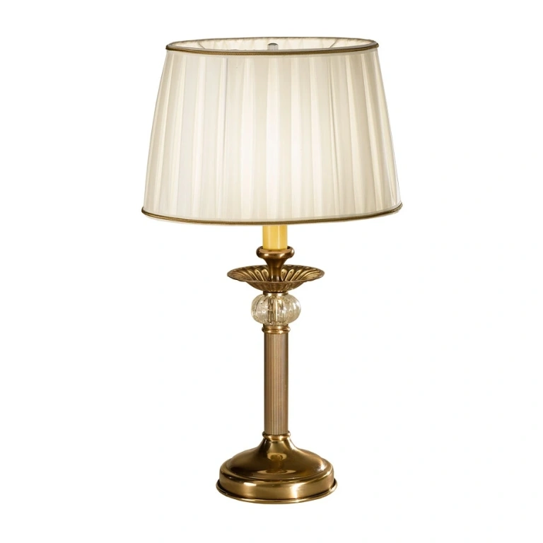 Текстилна настолна лапма, antique brass, kolarz, ascot, 1lp.,40w, 0195.71.4
