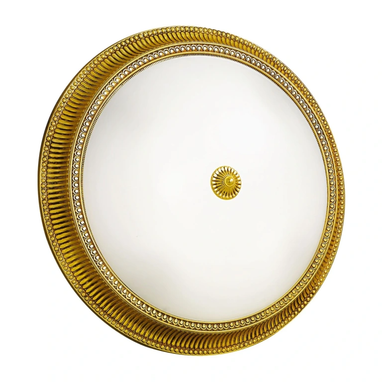 Стъклен плафон, 24 carat gold plated, kolarz, milord, 4lp.,60w, 0297.14.3