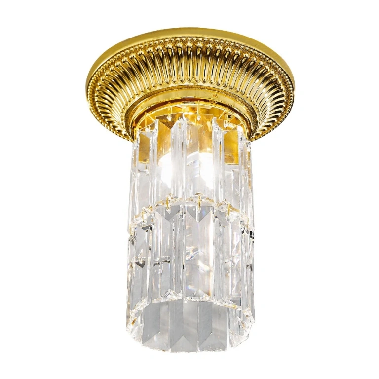 кристална луна за външен монтаж, 24 carat gold plated, kolarz, milord crystal, 1x60w, 0346.11.3