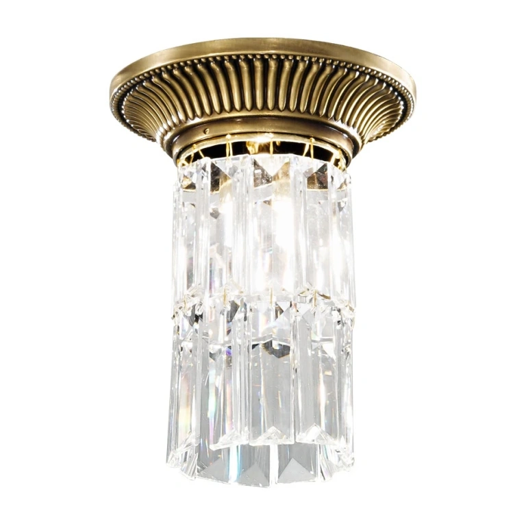 кристална луна за външен монтаж, antique brass, kolarz, milord crystal, 1x60w, 0346.11.4