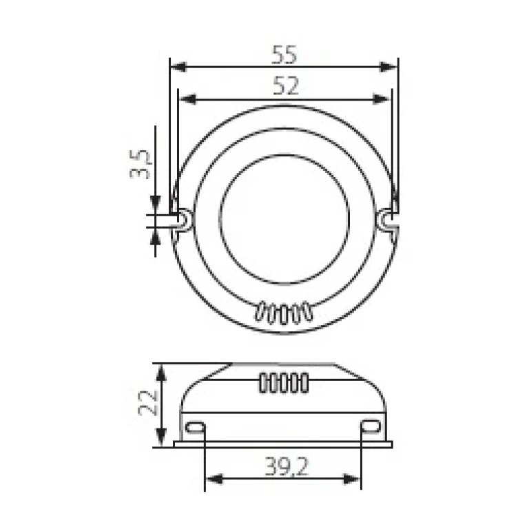 Led захранване, 0-10w, 12v, dc 0,85a, kanlux, circo led 12vdc 0-10w, 24240