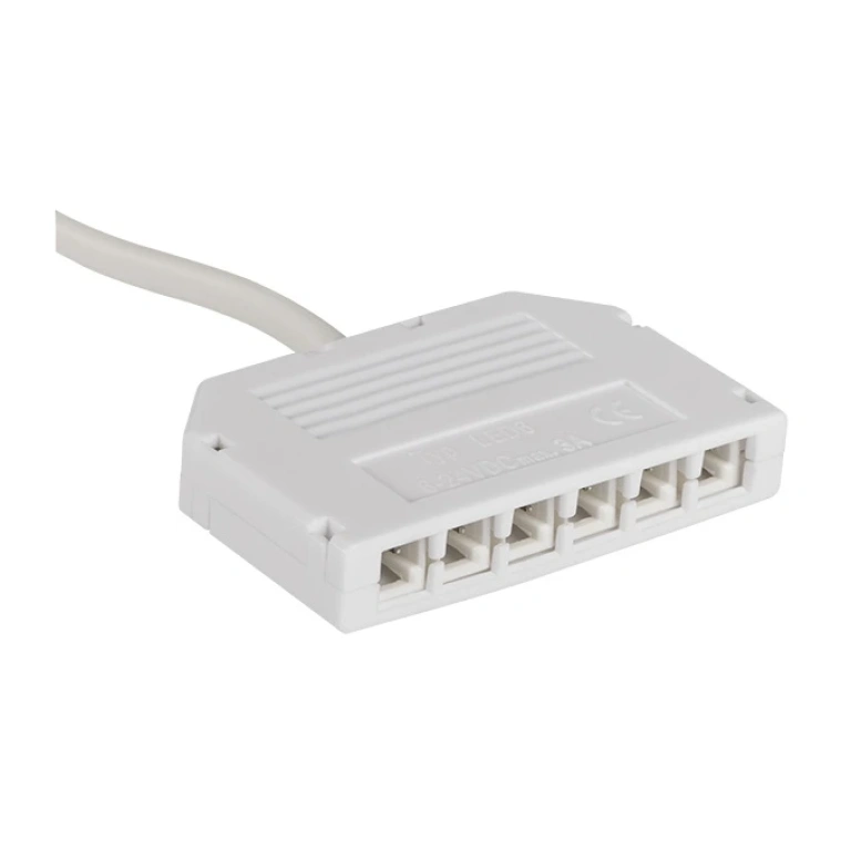 Разклонител, 6 гнезда, за лед, 12/24vdc, 36/72w, max 3a, kanlux, db-ff6 12/24vdc, 23572
