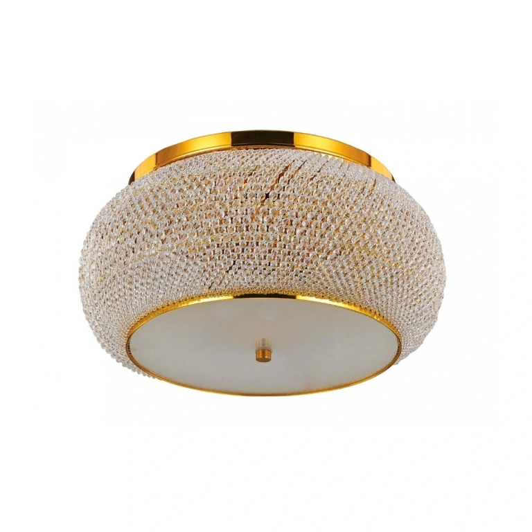 Кристален плафон, oro, ideal lux, pasha pl14, 14x40w, 165004