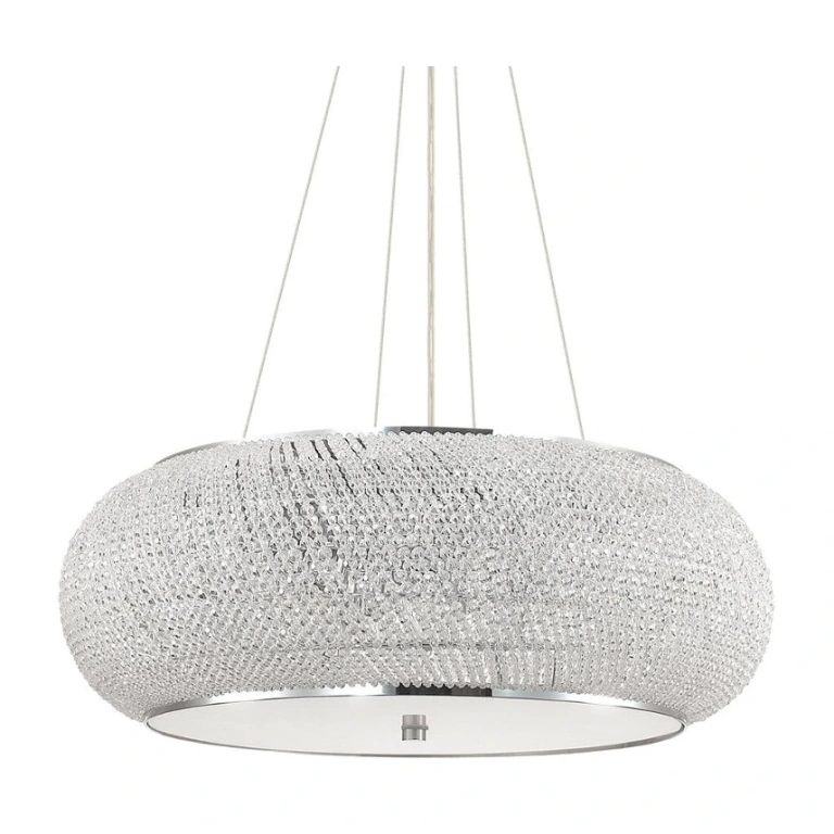 кристален полилей, cromo, ideal lux, pasha sp14, 14x40w, 164977