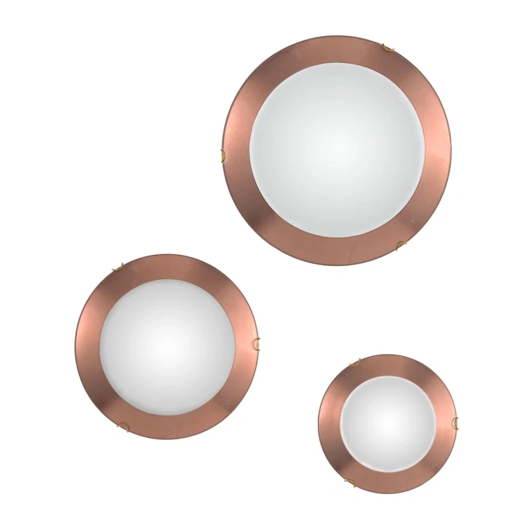 Стъклен плафон, copper, kolarz, moon, 3lp.,60w, a1306.13.4.cu
