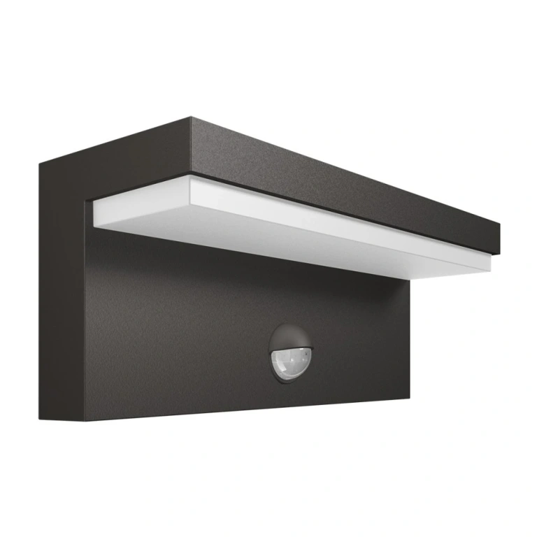 Метално градинско тяло със сензор, anthracite, philips, bustan ir, led 2x4.5w, 4000k, 1000lm, 16484/93/p3
