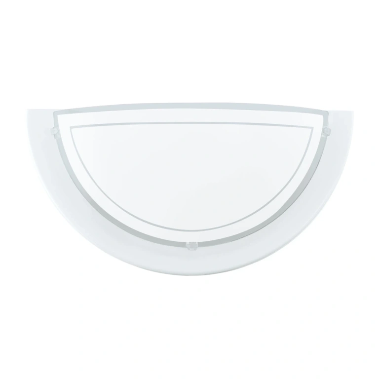 стъклен аплик, white, eglo, planet 1, 1x60w, 83154
