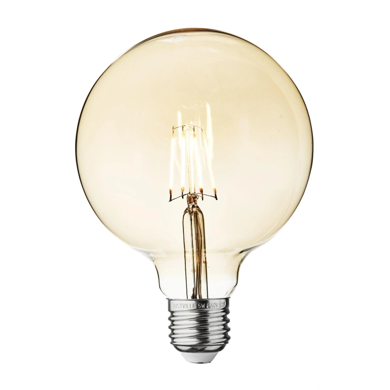 Led лампа 6w, vivalux, e27, топла светлина, led vintage, 2700k, 550lm, 003962