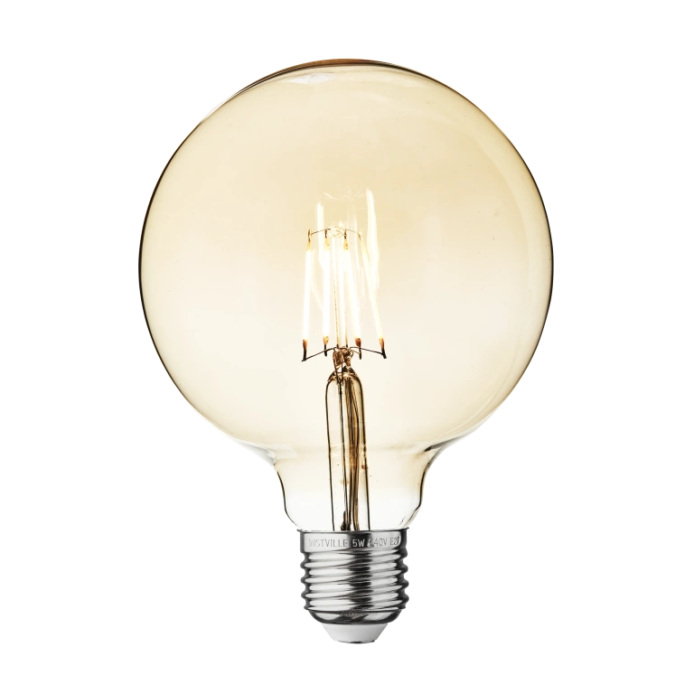 Led лампа 6w, vivalux, e27, топла светлина, led vintage, 2700k, 550lm, 003962