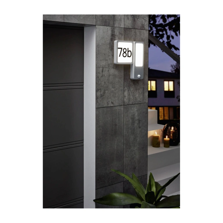 Метално градинско тяло, silver, eglo, cheira, led 2x2.7w, 2x300lm, +1x3.6w, 1x430lm, 3000k, 97297