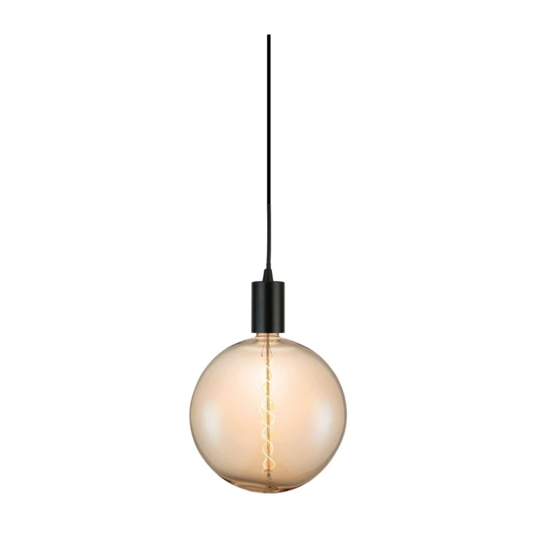 Led лампа 8w, е27, топла светлина, amber, searchlight, giant led spiral filament globe, 2200k, 800lm, 1118am