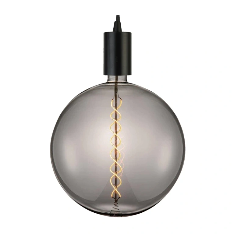 led лампа 8w, е27, топла светлина, smoke, searchlight, giant led spiral filament globe, 2200k, 500lm, 1118sm