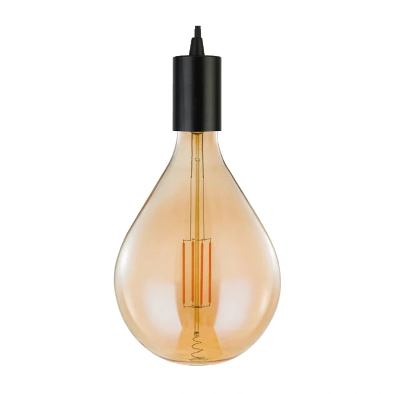 Led лампа 8w, е27, топла светлина, amber, searchlight, giant led spiral filament teardrop, 2200k, 800lm, 1113am
