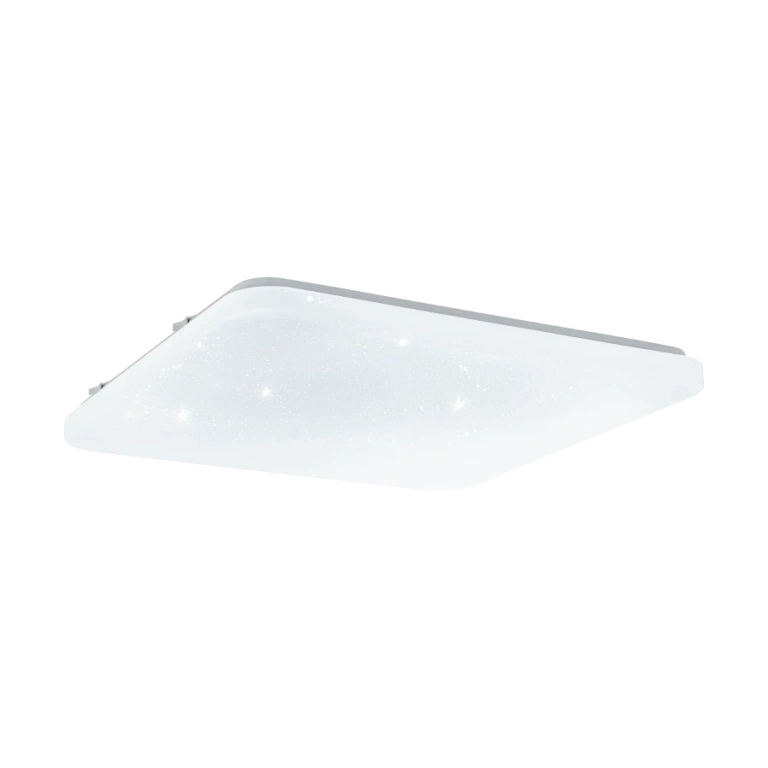 Pvc плафон, with crystal , eglo, frania-s, led 33.5w, 3000k, 3900lm, 97883