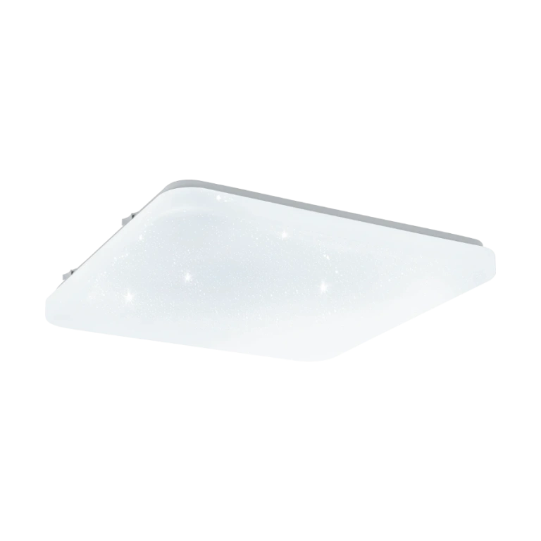 Pvc плафон, with crystal , eglo, frania-s, led 17.3w, 3000k, 2000lm, 97882