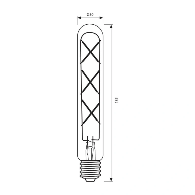 Led лампа 6w, bg marki, е27, топла светлина, 2200k, 530lm, VIV004181