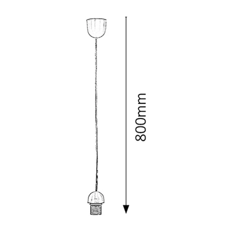 Pvc пендел, transparent, rabalux, fix, 1x60w, 1332