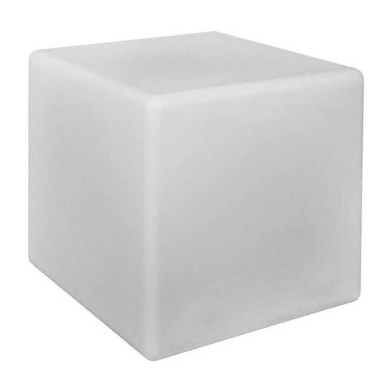 Pvc градинско тяло, white, nowodvorski, cumulus cube l, 1x40w, 8965