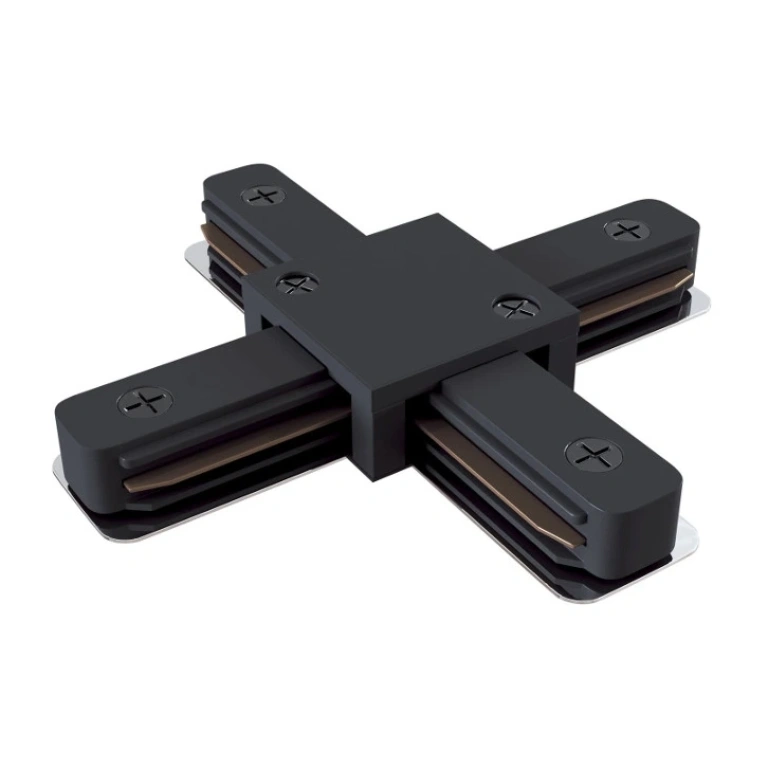 pvc x-конектор, за 1-phase track, black, maytoni, accessories, tra001cx-11b