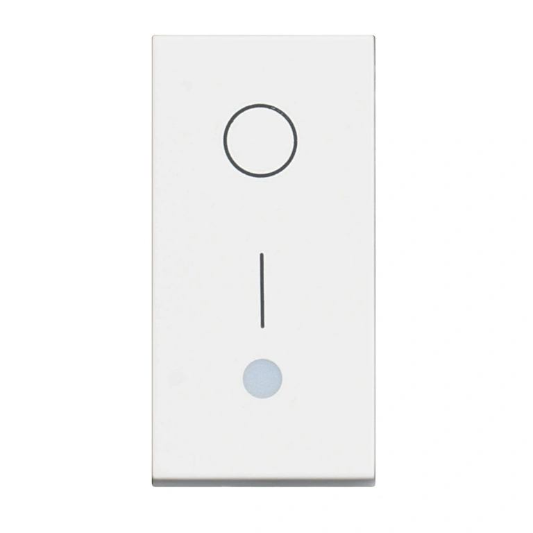 ключ обикновен сх.1 с индикаторна лампа, 16a, white 1m, bticino, classia, rw4002l