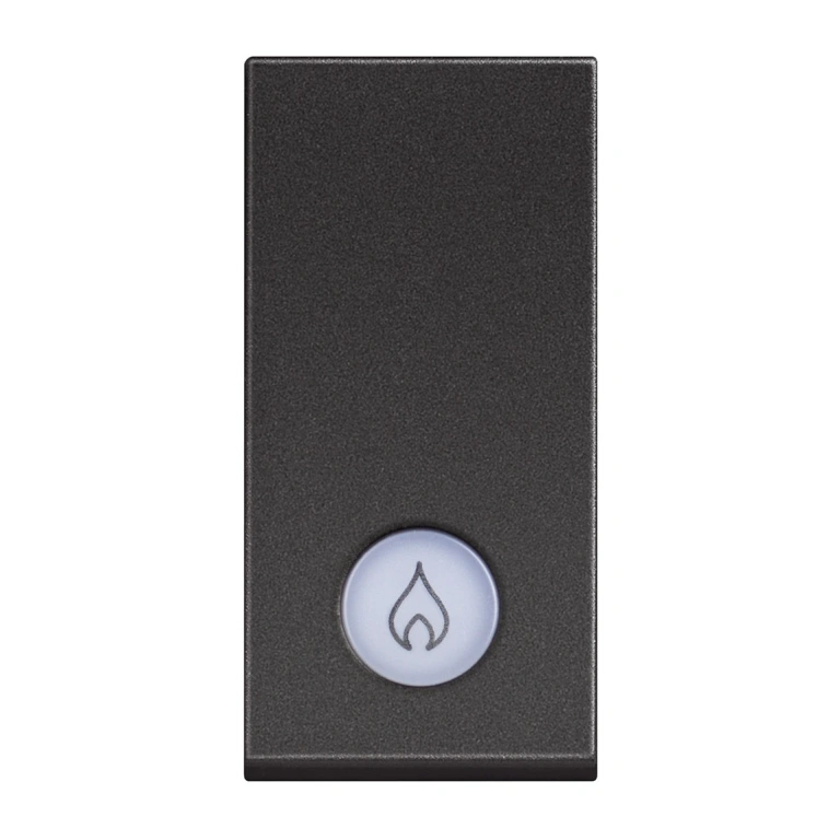 ключ обикновен сх.1 с индикаторна лампа, 16a, black 1m, bticino, classia, rg4001lp