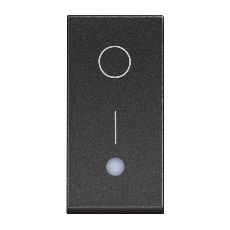 Ключ обикновен сх.1 с индикаторна лампа, 16a, black 1m, bticino, classia, rg4002l