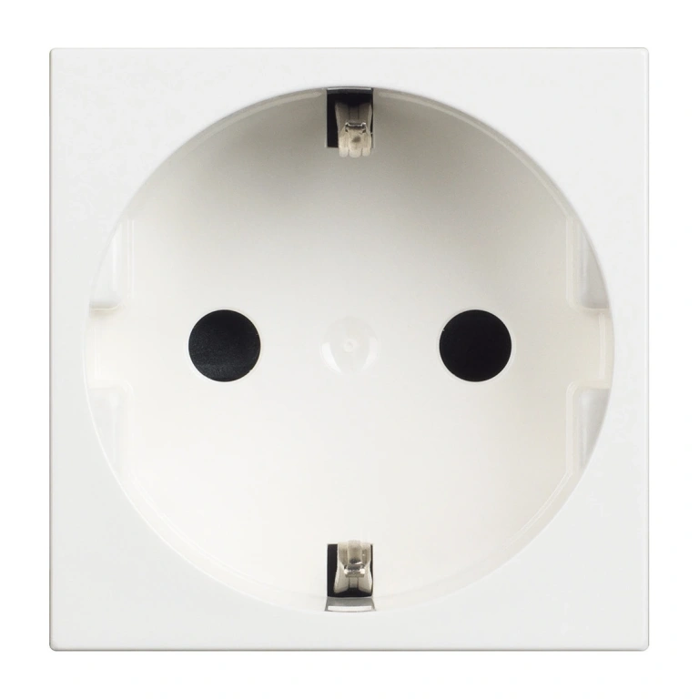 контакт шуко с детска защита, 16a, white, bticino, classia, rw4141