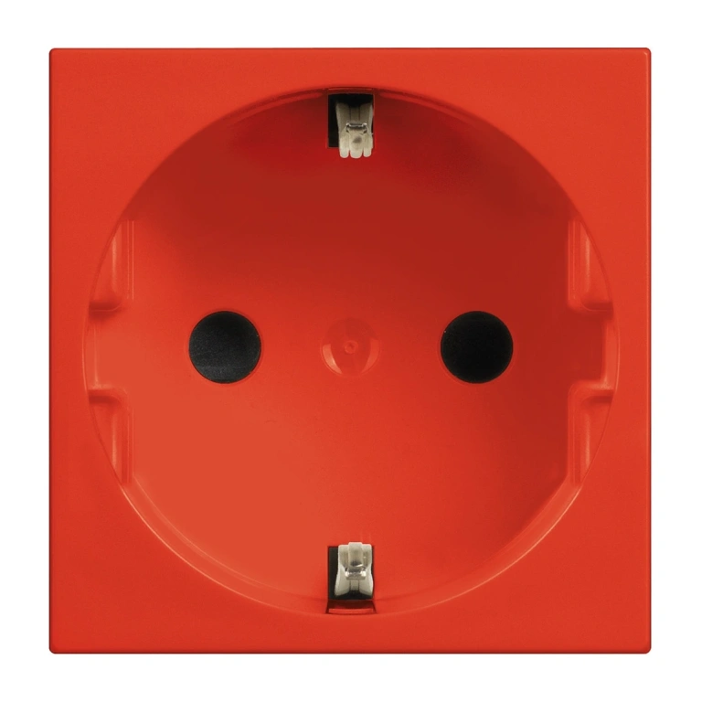 Контакт шуко с детска защита, 16а, red, bticino, classia, r4141r