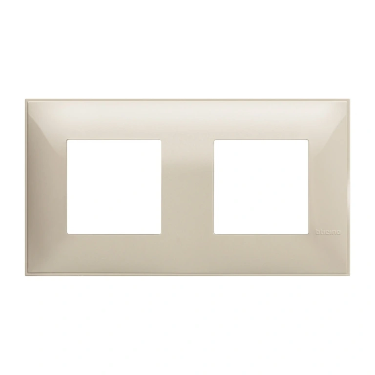 PVC двойна рамка, cream, bticino, classia, r4802m2cr