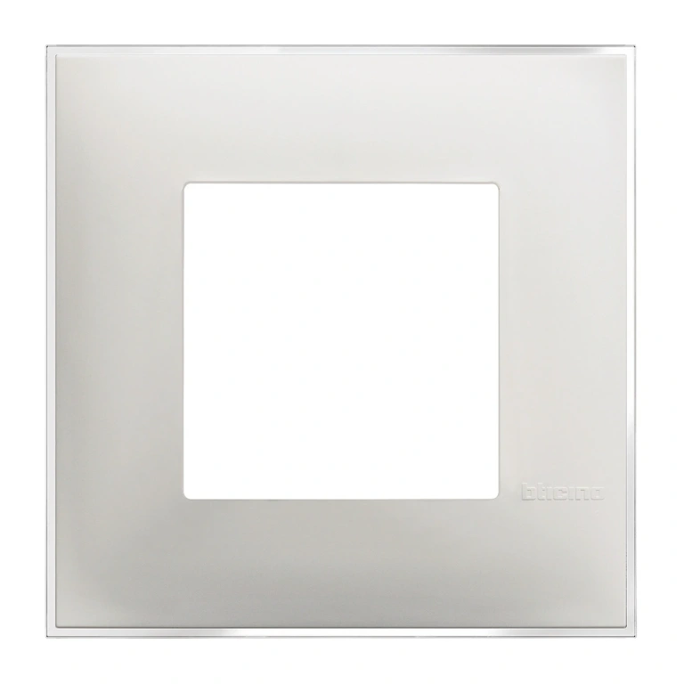 PVC рамка, ice satin, bticino, classia, r4802es