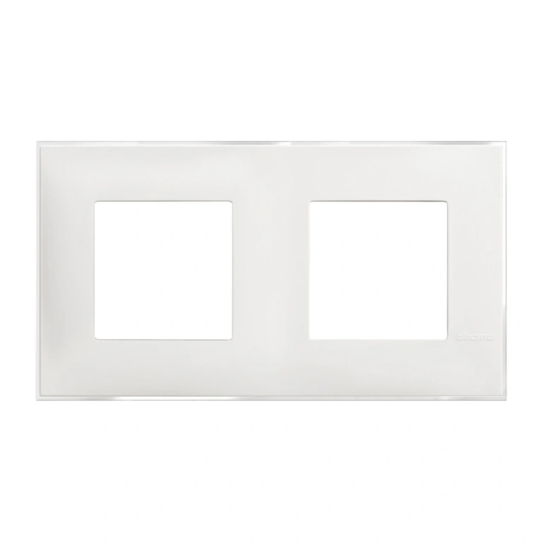 PVC двойна рамка, ice satin, bticino, classia, r4802m2es