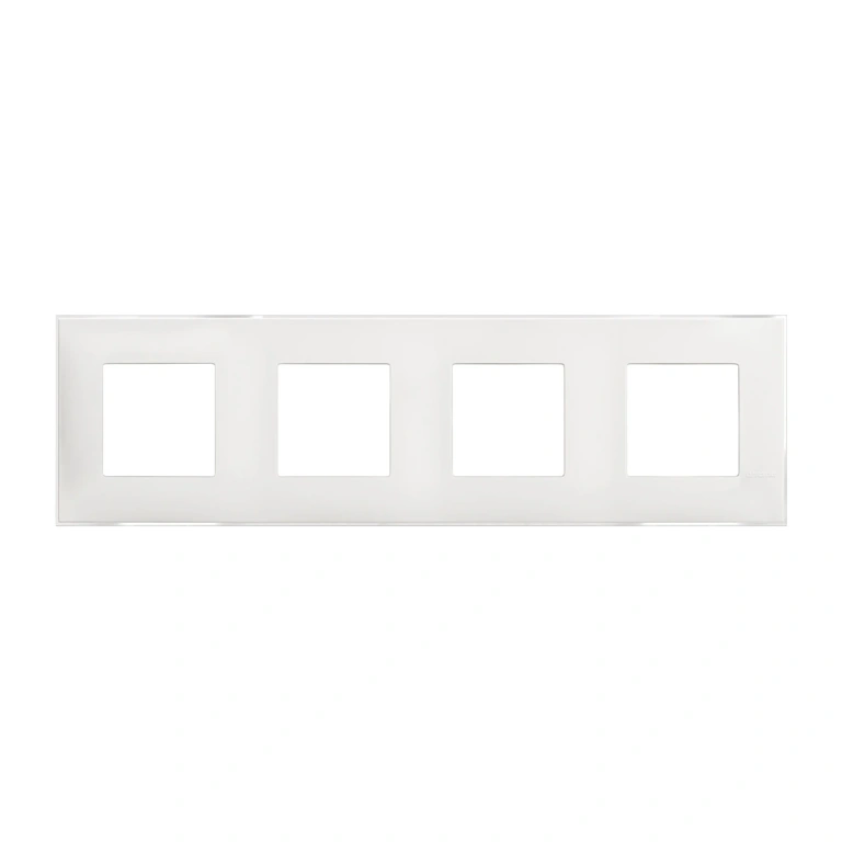 PVC четворна рамка, ice satin, bticino, classia, r4802m4es