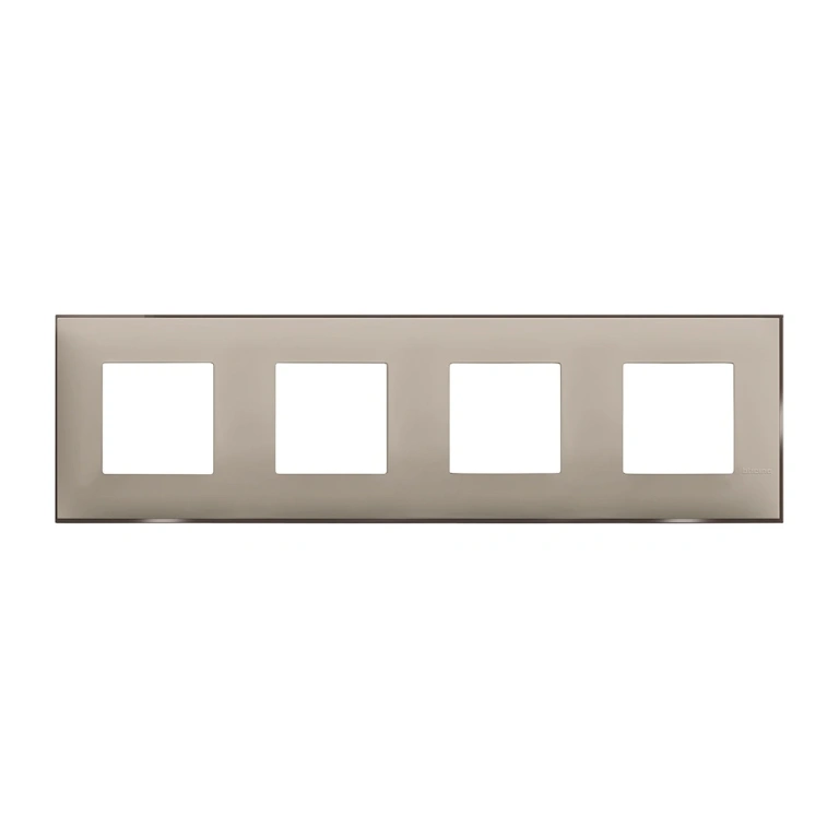 PVC четворна рамка, cream satin, bticino, classia, r4802m4cs