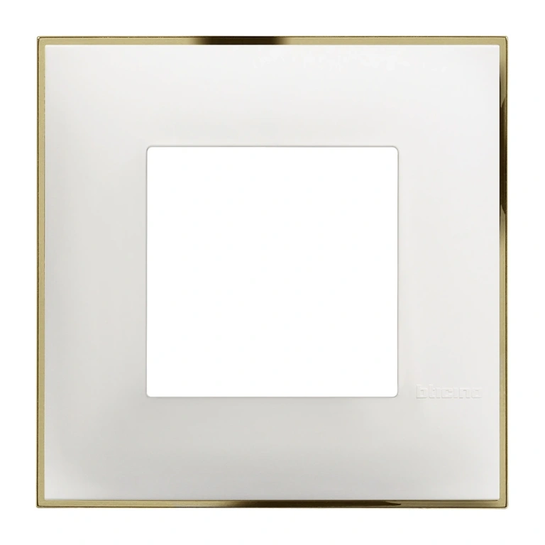 PVC рамка, white gold, bticino, classia, r4802wd