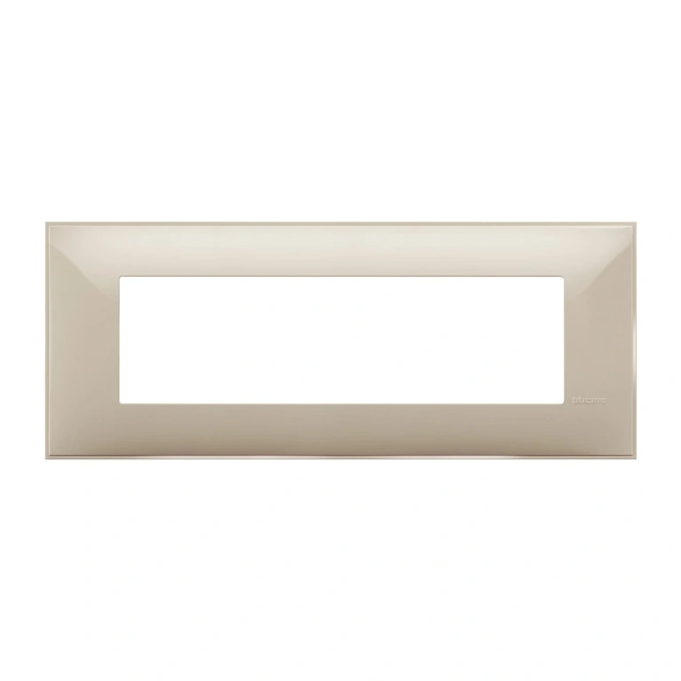 PVC седеммодулна рамка, cream, bticino, classia, r4807cr
