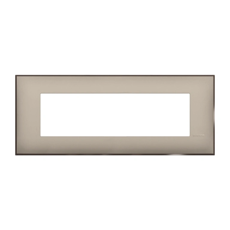 PVC седеммодулна рамка, cream satin, bticino, classia, r4807cs