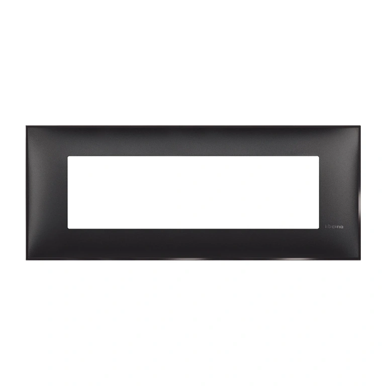 PVC седеммодулна рамка, black satin, bticino, classia, r4807bg