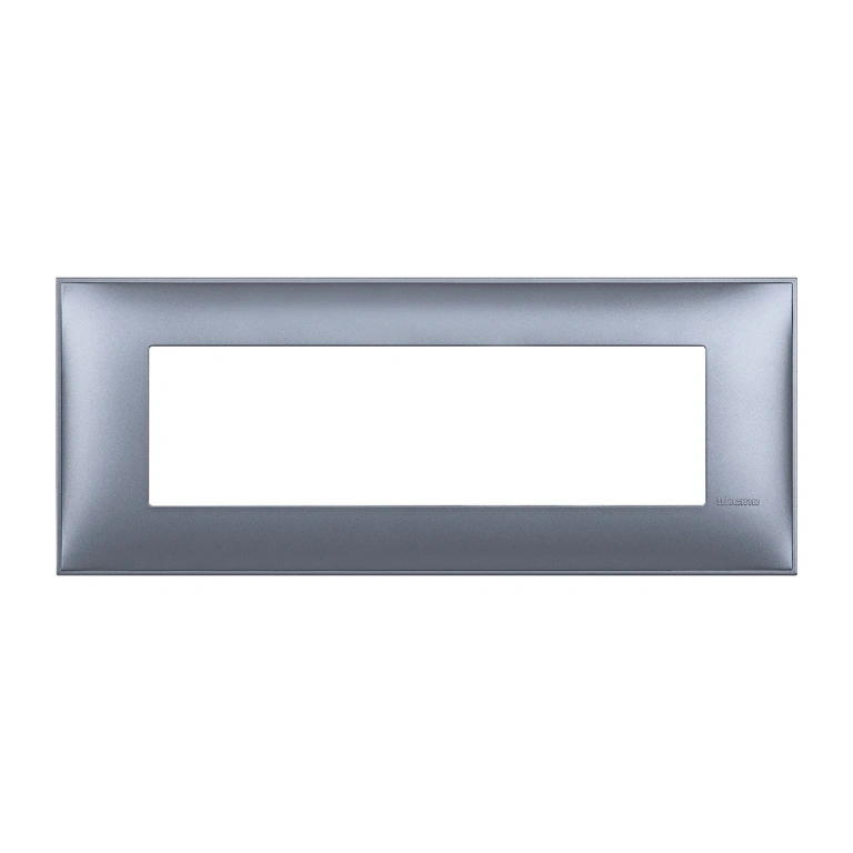 PVC седеммодулна рамка, blue metal, bticino, classia, r4807lm